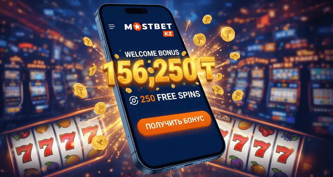 Mostbet бонус - приветственное предложение до 156250 тенге